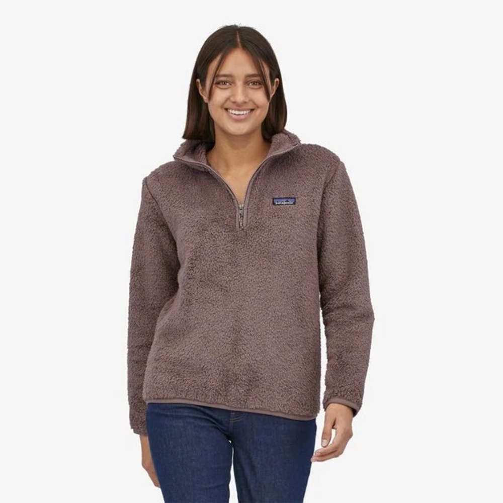Patagonia Women XS Los Gatos Dusky Brown 1/4-Zip Fleece
